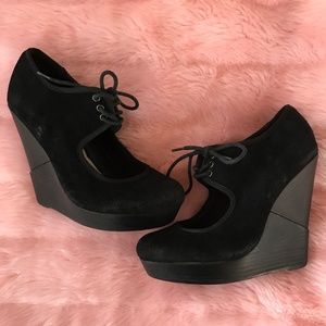 Deena & Ozzy Lace Up Wedges